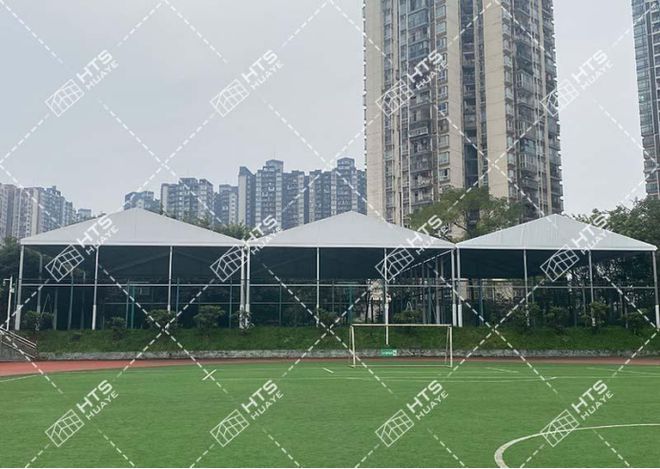 怕华烨体育篷房给你稳稳的课堂体验马德里竞技携手K8大雨、强风也不(图5)